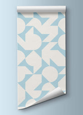 Papel de Parede Infantil - Ladrilho Azul